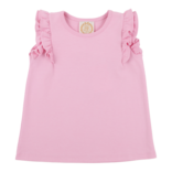 The Beaufort Bonnet Company TBBC Ruehling Ruffle Top - Pier Party Pink