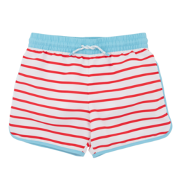 The Beaufort Bonnet Company TBBC Tanner Trunks - Richmond Red Stripe/Belhaven Blue