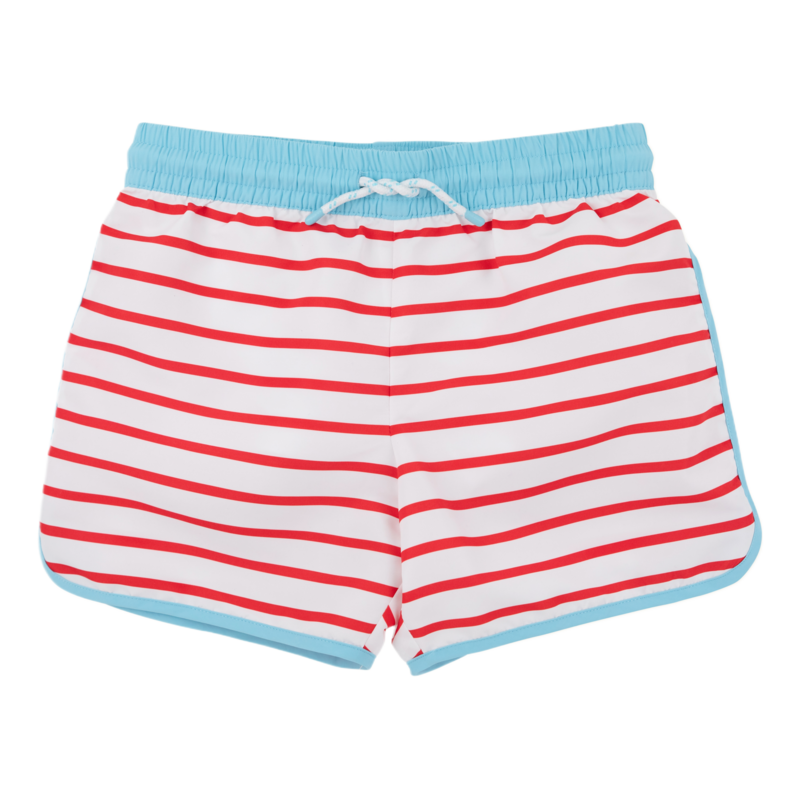 The Beaufort Bonnet Company TBBC Tanner Trunks - Richmond Red Stripe/Belhaven Blue
