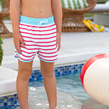 The Beaufort Bonnet Company TBBC Tanner Trunks - Richmond Red Stripe/Belhaven Blue