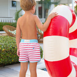 The Beaufort Bonnet Company TBBC Tanner Trunks - Richmond Red Stripe/Belhaven Blue