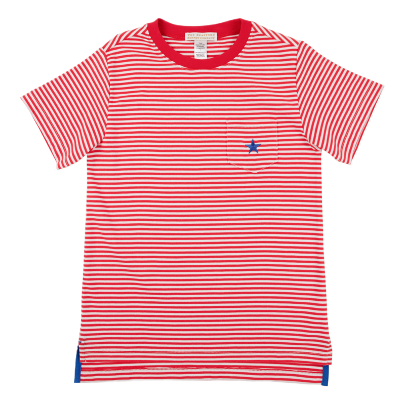 The Beaufort Bonnet Company TBBC Carter Crewneck - RR Stripe/Rockefeller Royal Star