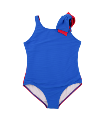 The Beaufort Bonnet Company TBBC Brookhaven Bow Suit - Rockefeller Royal/Richmond Red