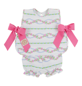 The Beaufort Bonnet Company TBBC Talbott Tie Side - Garrison Garlands/Winter Park Pink