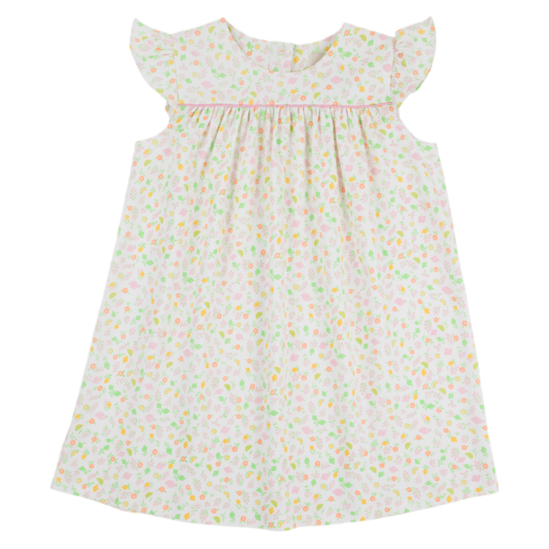 The Beaufort Bonnet Company TBBC Dowell Day Dress - Citrus Style/Pier Party Pink