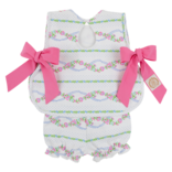 The Beaufort Bonnet Company TBBC Talbott Tie Side - Garrison Garlands/Winter Park Pink
