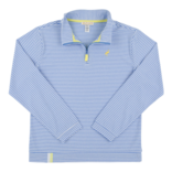 The Beaufort Bonnet Company TBBC Prepletic Hayword Half Zip - Barbados Blue Stripe/Self