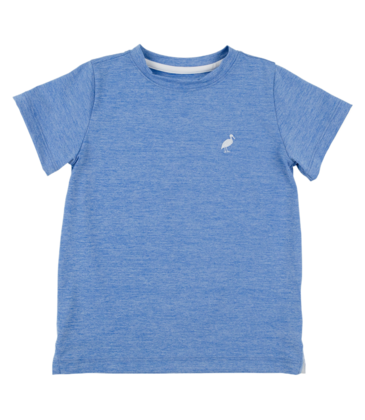 The Beaufort Bonnet Company TBBC Prepletic Carter Crewneck - Sunrise Blvd Blue Heathered/WAW