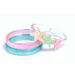 Lilies & Roses Starfish Blue & Pink Bangles