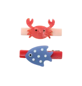 Lilies & Roses Ocean Friends Crab Hair Clips