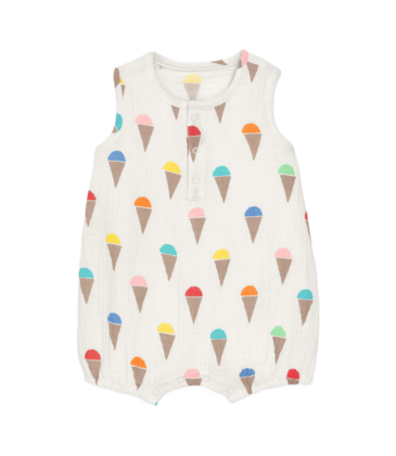 Primary Primary Rainbow Scoops Bubble Shortie