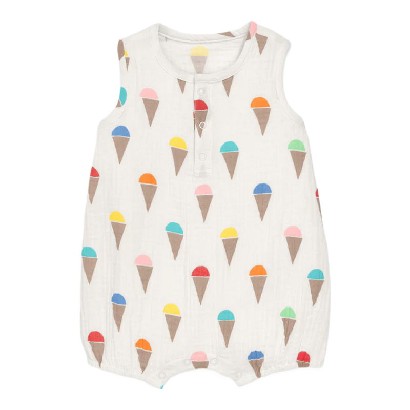 Primary Primary Rainbow Scoops Bubble Shortie