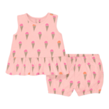 Primary Primary Ice Cream Cones Tank & Shorts Set