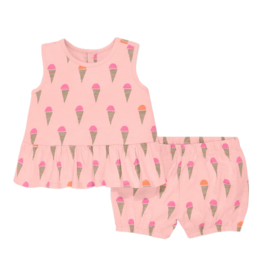 Primary Primary Ice Cream Cones Tank & Shorts Set