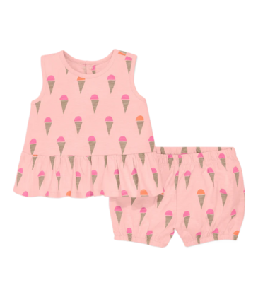Primary Primary Ice Cream Cones Tank & Shorts Set