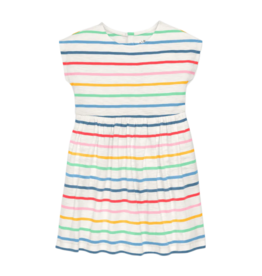 Primary Primary Rainbow Stripe Backyard Dress