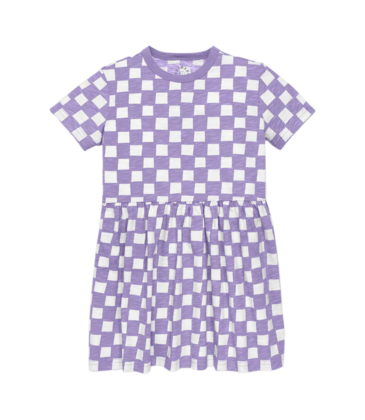 Primary Primary Iris Check Easy Dress