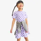 Primary Primary Iris Check Easy Dress