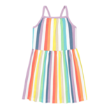 Primary Primary Rainbow Stripe Picnic Dress