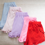 James & Lottie James & Lottie Kinley Ruffle Shorts - Light Blue