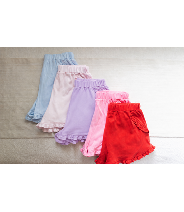 James & Lottie James & Lottie Kinley Ruffle Shorts - Lavender