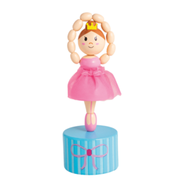 Mud Pie Mud Pie Pink Ballerina Collapsing Toy