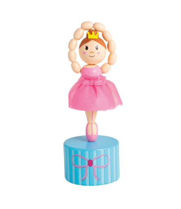 Mud Pie Mud Pie Pink Ballerina Collapsing Toy