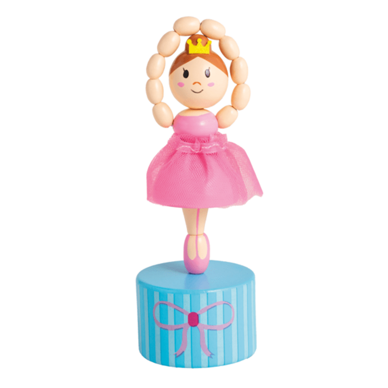 Mud Pie Mud Pie Pink Ballerina Collapsing Toy