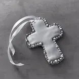 Beatriz Ball Pearl Cross Ornament