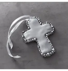 Beatriz Ball Pearl Cross Ornament