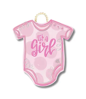 DK Designs It’s a Girl Onesie Door Hanger