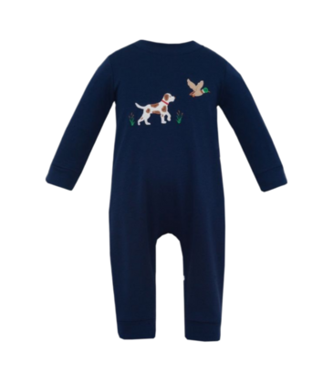 Claire & Charlie Claire & Charlie Hunting Dog Long Romper