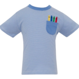 Claire & Charlie Claire & Charlie Crayon Pocket T-Shirt