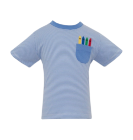 Claire & Charlie Claire & Charlie Crayon Pocket T-Shirt