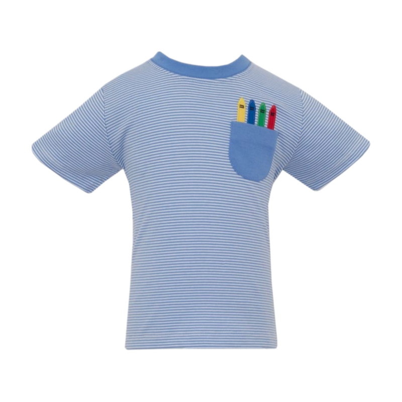 Claire & Charlie Claire & Charlie Crayon Pocket T-Shirt