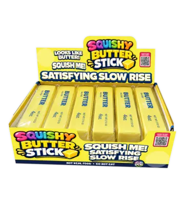 Novelty Brands *Pre-Order* Fun Doh Slow Rise Butter Stick Squish Toy