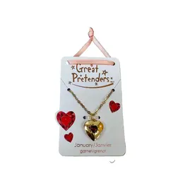 Great Pretenders Great Pretenders Birthstone Heart Locket Necklace