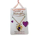 Great Pretenders Great Pretenders Birthstone Heart Locket Necklace