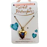 Great Pretenders Great Pretenders Birthstone Heart Locket Necklace