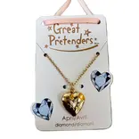 Great Pretenders Great Pretenders Birthstone Heart Locket Necklace