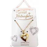Great Pretenders Great Pretenders Birthstone Heart Locket Necklace