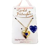 Great Pretenders Great Pretenders Birthstone Heart Locket Necklace