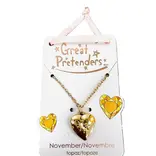 Great Pretenders Great Pretenders Birthstone Heart Locket Necklace