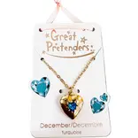 Great Pretenders Great Pretenders Birthstone Heart Locket Necklace