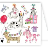 RoseanneBeck Collections Party Pooches Enclosure Card