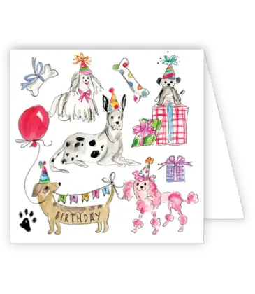 RoseanneBeck Collections Party Pooches Enclosure Card