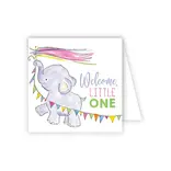 RoseanneBeck Collections Welcome Little One Elephant Enclosure Card