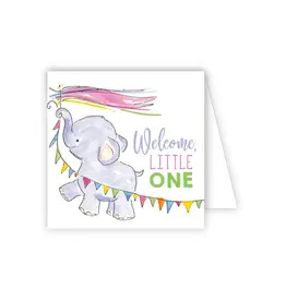 RoseanneBeck Collections Welcome Little One Elephant Enclosure Card