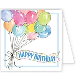 RoseanneBeck Collections Happy Birthday Bunch of Balloons Enclosure Card