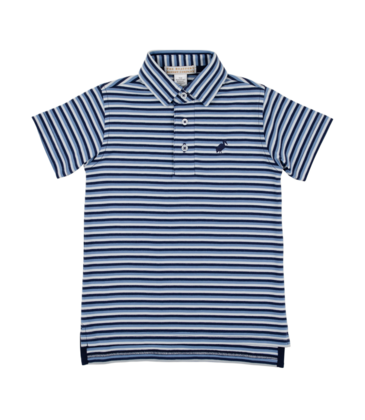 The Beaufort Bonnet Company TBBC Prim & Proper Polo - Sumner County Stripe BB/NN